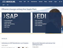 Tablet Screenshot of mercoline.de